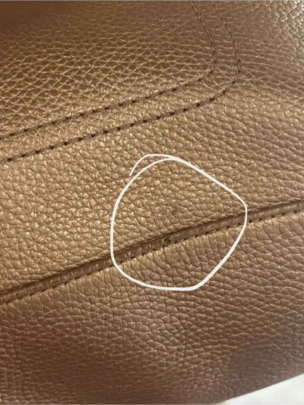 Coach Penelope Metallic Rose Gold Pebbled Leather Carryall Bag